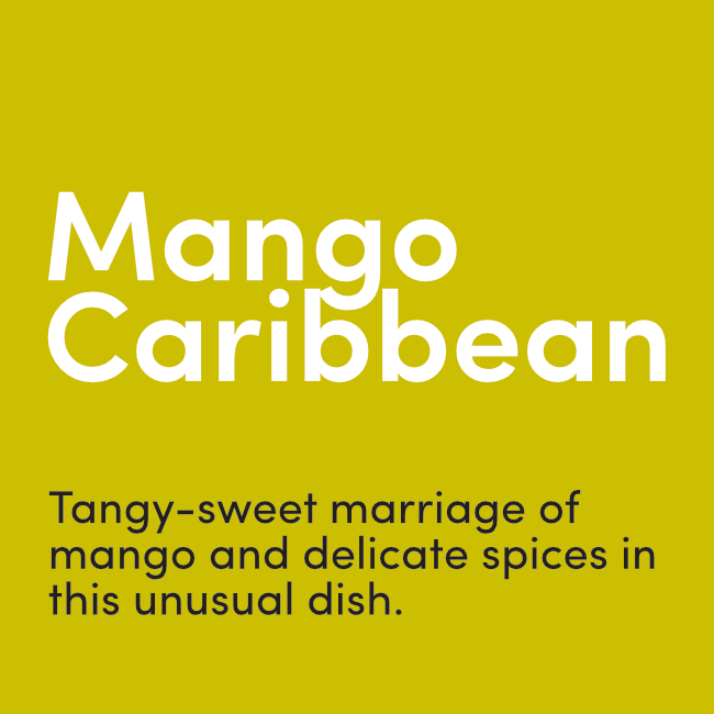 Caribbean Mango Curry Spice Kit. Tangy-sweet marriage of mango and delicate spices in an unusual dish