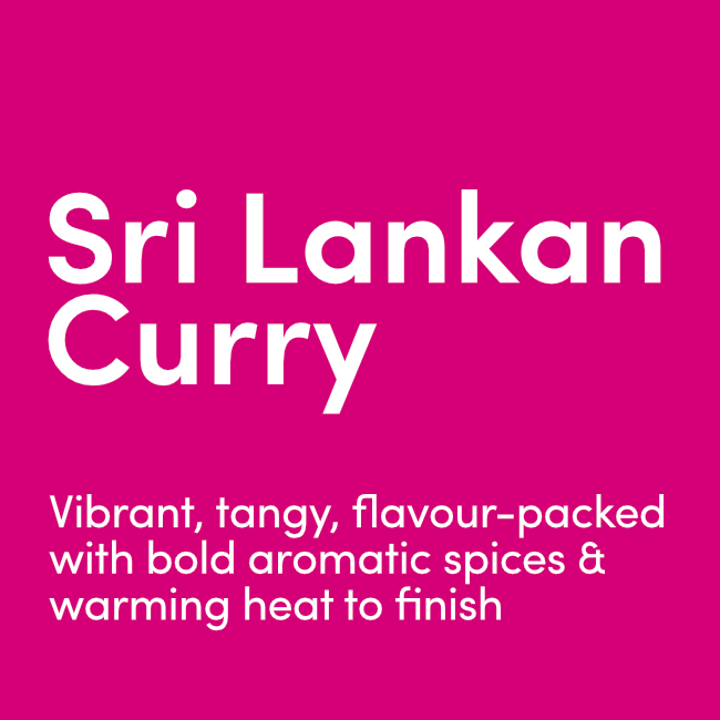 Sri Lankan Curry Spice Kit. Vibrant, tangy, flavour-packed with bold aromatic spices and a warming heat to finish
