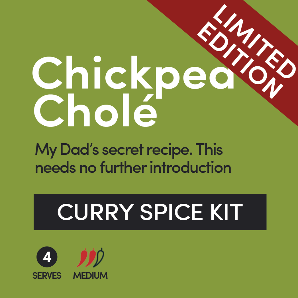 Chickpea Chole Curry Spice Kit ready in 15 minutes